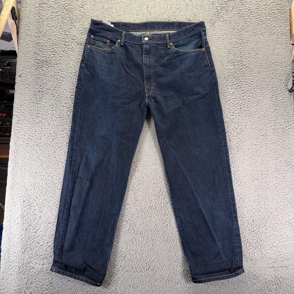 Levi's 550 Jeans Mens 42x32 Blue Cotton Denim Straight Leg Travel Streetwear